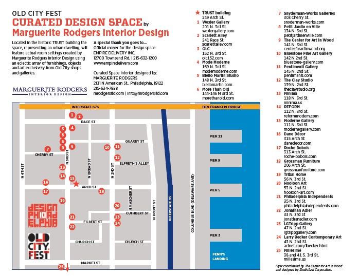 Map to Participating Galleries