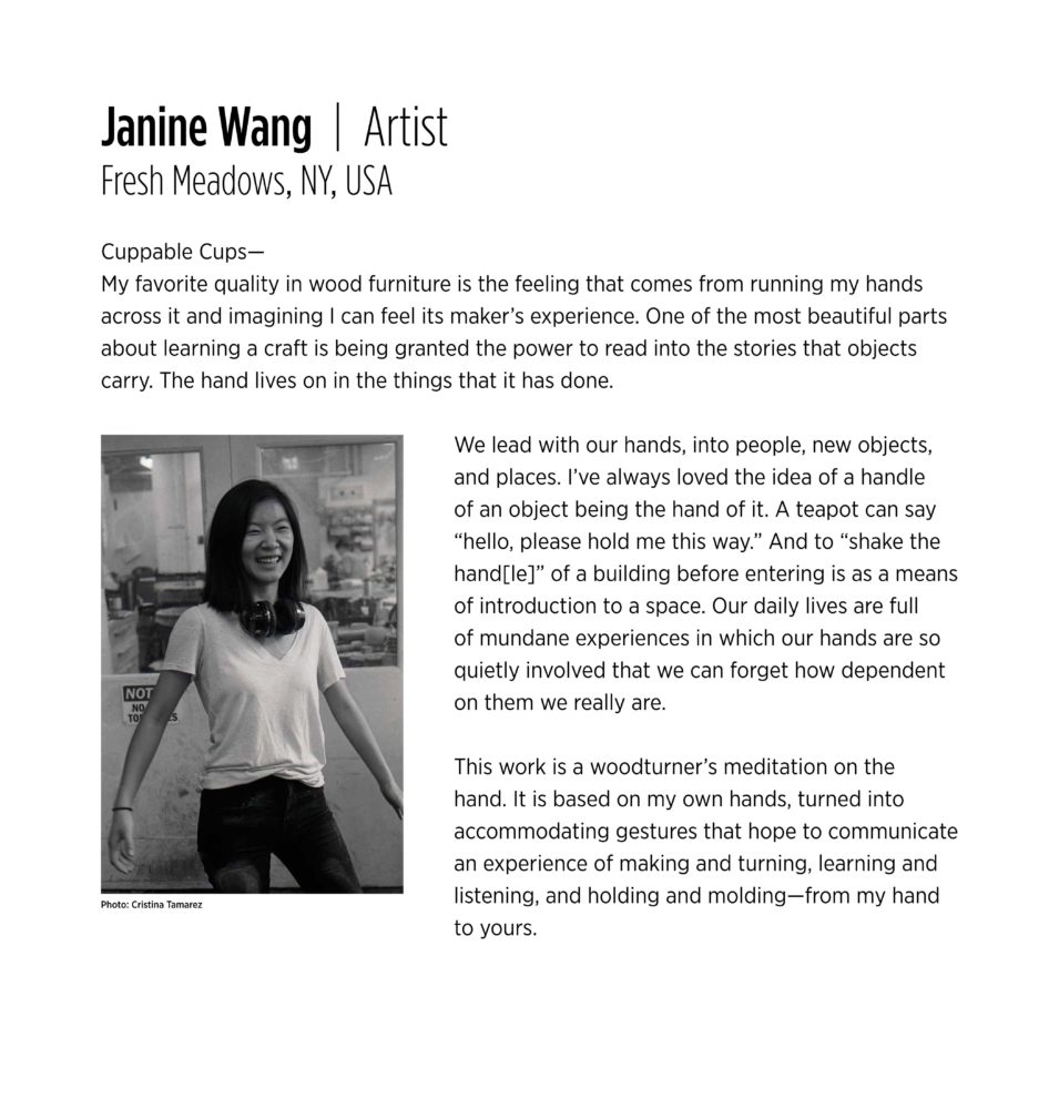 Artist Statement and bio- Janine Wang