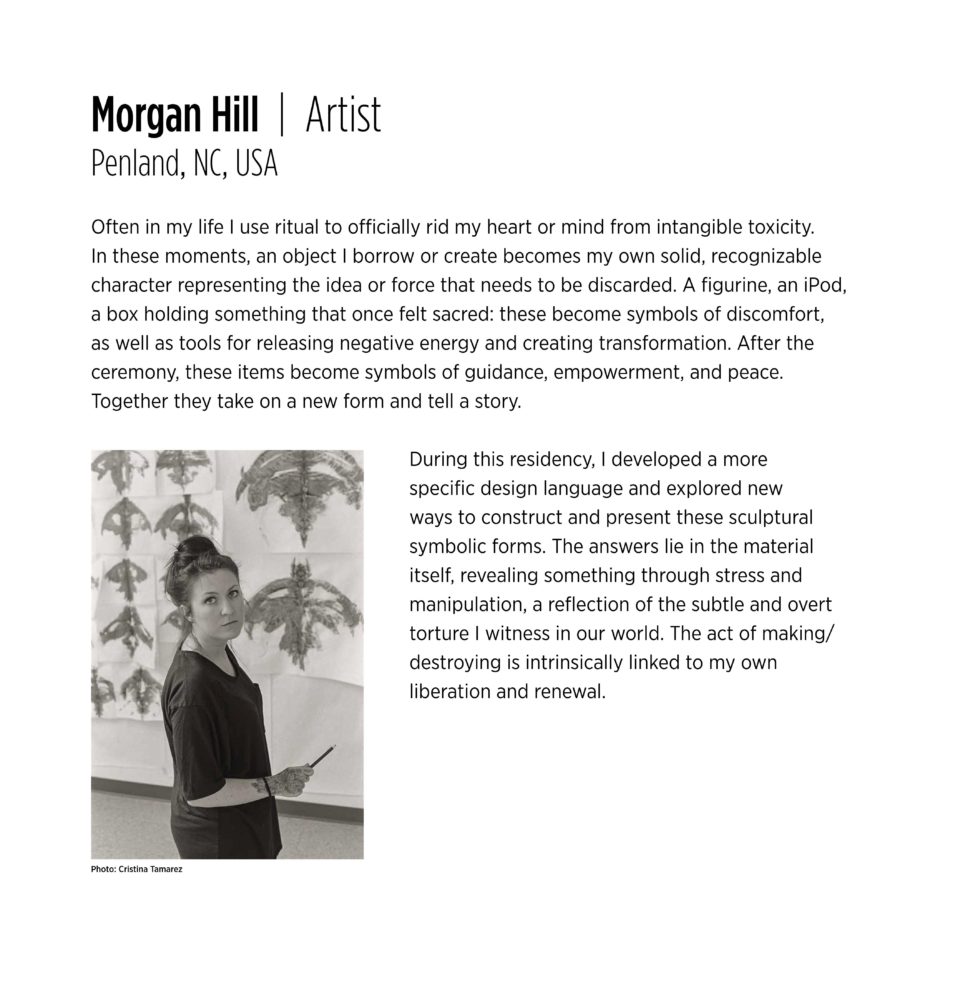 Artist Statement and bio- Morgan Hill
